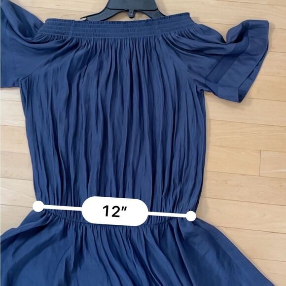 Ramy Brook Jessica Off the Shoulders Mini Dress in Navy Blue XS - Picture 13 of 16